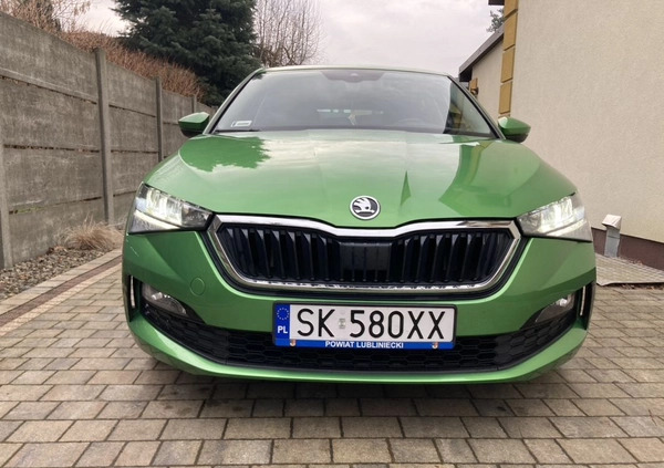 Skoda Scala cena 52500 przebieg: 37200, rok produkcji 2019 z Lubliniec małe 191
